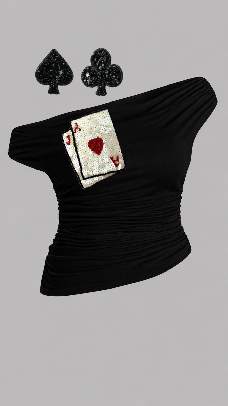 blackjack set (top+ earrings)