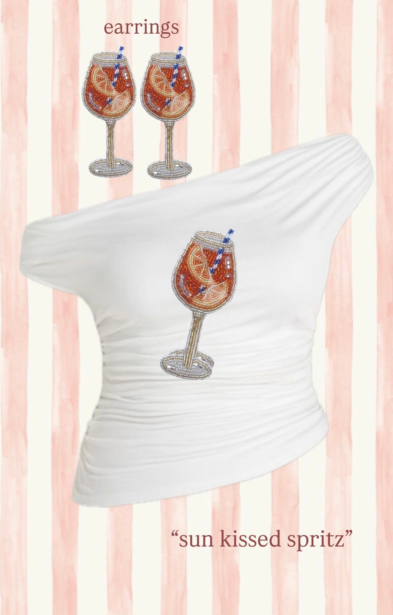 Sun kissed Spritz(better together:top+earring)
