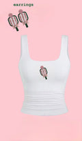 coquette court(sweet set: top+earrings)