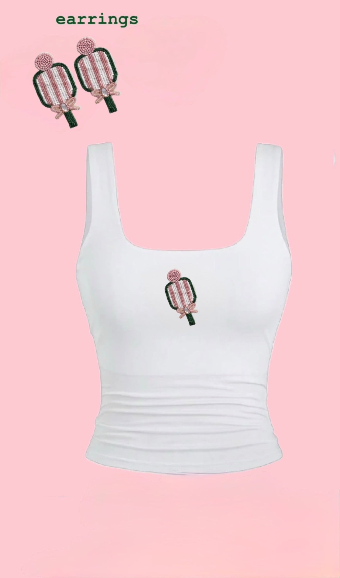 coquette court(sweet set: top+earrings)