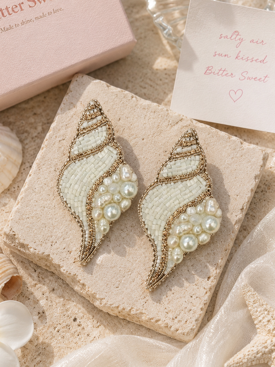 “pearl tide” earrings