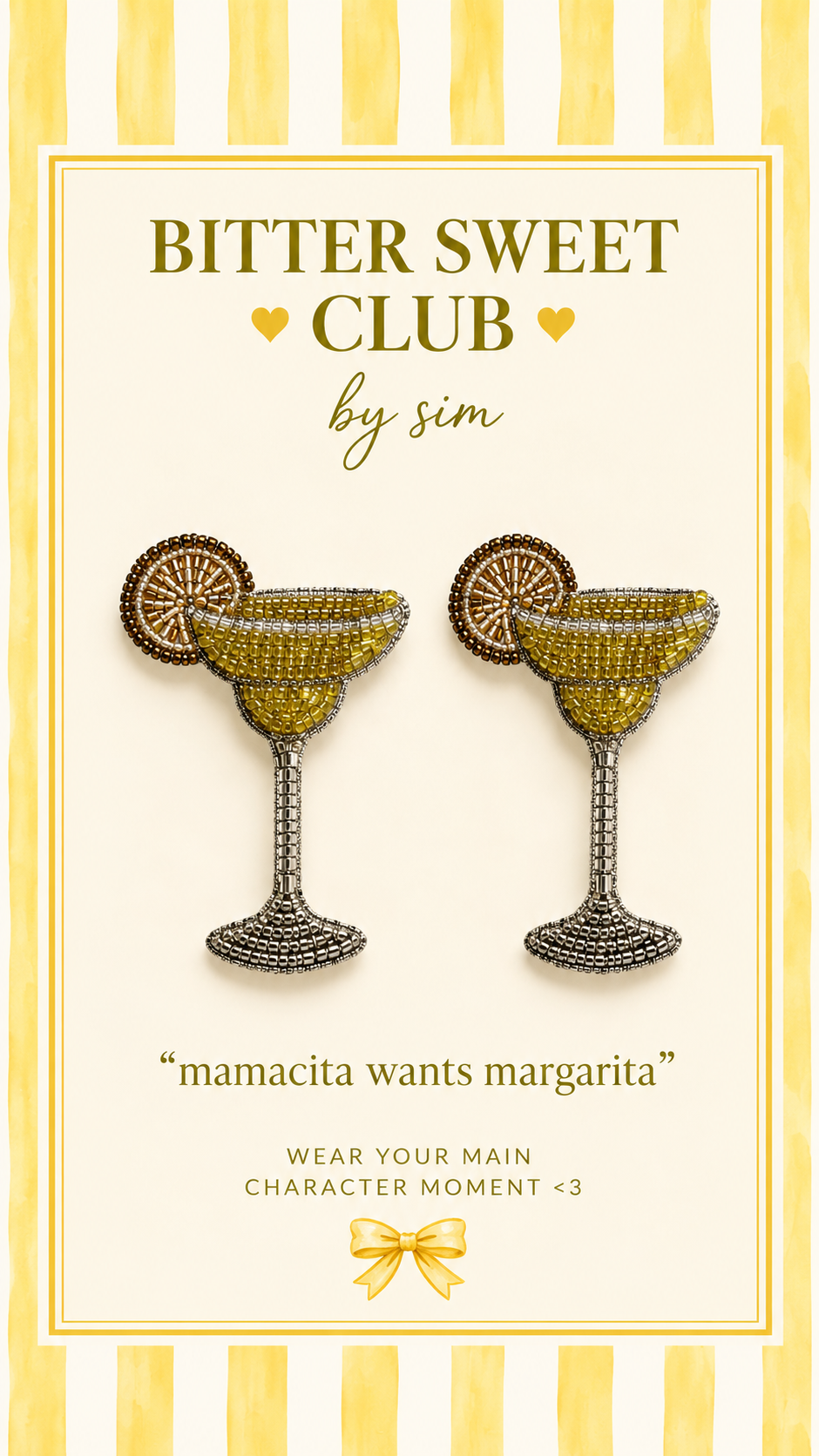 mamacita wants margarita earrings