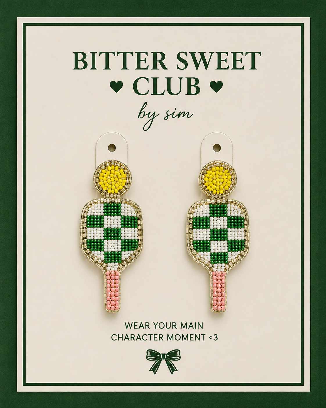 padel princess earrings