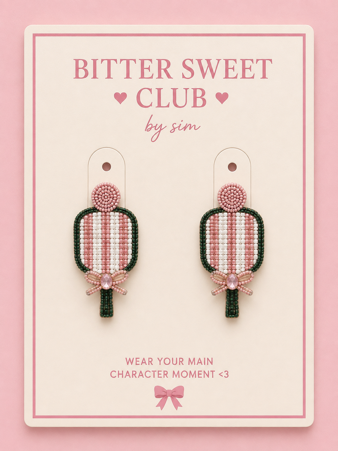 coquette court earrings